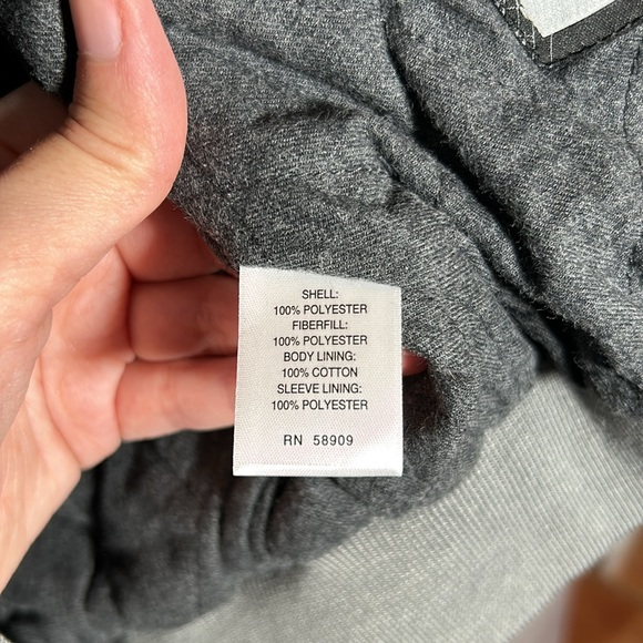 First Wave Gray Jacket Thick Zip Up Hood Size 8 NWT - Picture 8 of 15